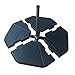 Le Papillon Patented Sand-Filled Plastic Base Weight Plates for Cantilever Offset Umbrella, Pack of 4
