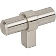 Jeffrey Alexander 2" Overall Length Satin Nickel Key Grande Cabinet T Knob