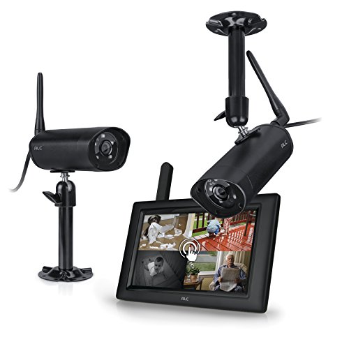 UPC 857067005208, ALC AWS3155 7inch Touchscreen Monitor, 2 Indoor Outdoor Weatherproof Security Cameras Wireless Surveillance System with Remote Monitoring using ALC Observer App with Android or Apple Phone or Tablet