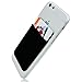 GreatStyler Premium Lycra Cell Phone Card Holder Sticker Firmly Adhesive Stick Back Cover Credit Card Holder Pouch Pocket Wallet for Mobile Cell Phones (Black)