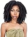 Kalyss 8 Inches Black Premium Synthetic Braidable Weaving Cuban Twist Hair Braids Wig Afro Kinky Braiding Twists Hair Wigs for Black Women,150% Density Full Thickness