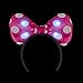 Fun Central LED Jumbo Polka Dot Headband - Light Up Bow Headband for Girls & Women - Pink