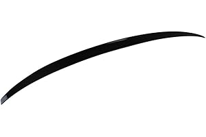 Pre-painted Trunk Spoiler Compatible With 2017-2023 BMW 5 Series G30 Sedan, M5 Performance Style ##668 Jet Black ABS Rear Wing Lid by IKON MOTORSPORTS, 2018