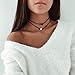 Single Pearl Choker Necklace on Genuine Leather Cord for Women Handmade Choker Jewelry Gift