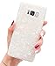 J.west Galaxy S8 Case, Luxury Sparkle Glitter Pearly-Lustre Cute Pattern Slim Flexible Clear Soft Rubber Silicone Protective Shockproof Phone Case Cover for Samsung Galaxy S8 (Colorful)
