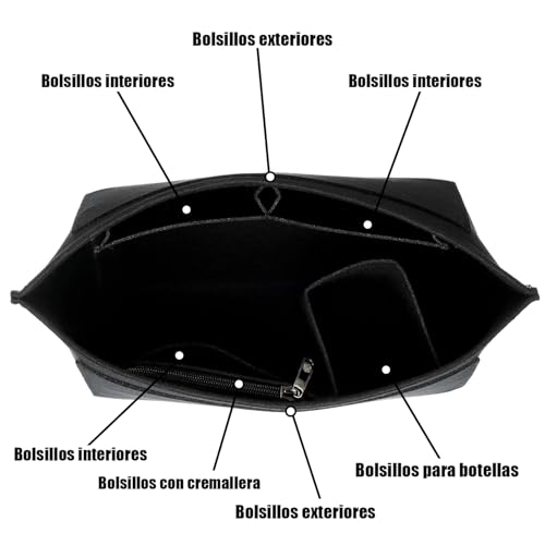 Organizador de Bolsas Premium - Perfecto para Longchamp Bag y Bolsa Longchamp Mujer, Organizador de Bolsas para Dama con Diseño Práctico (L)