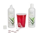 Rum Runner Cruise Kit to Sneak Alcohol Anywhere| Rum Runner for Cruise |Hidden Flasks for Liquor Shampoo/Conditioner Bottles+6 Seals+Free Funnel | Two 16 oz. Flasks| Smuggle Your Booze+TRAVEL EBOOK