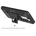LG K8 Case, Escape 3 Case, Phoenix 2 Case, Zenic(TM) Hybrid Dual Layer Armor Defender Full-body Protective Case Cover with Kickstand & Belt Clip Holster Combo Cover (Black)