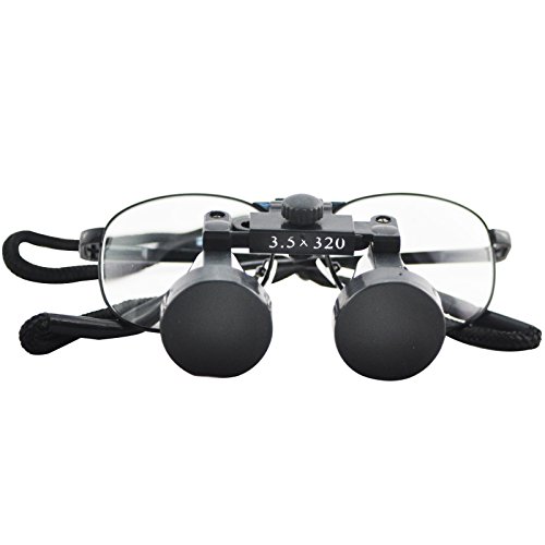 Denshine Dentist Dental Surgical Medical Binocular Loupes 3.5X 320mm