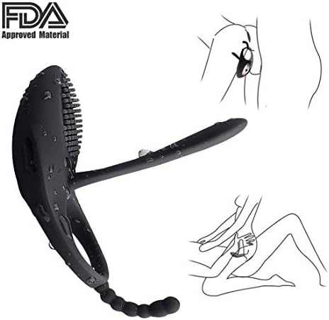 Massage Delay Ring for Men, Silicone Lock Ring Strong Vibration Silicone Massage Ring
