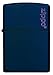 Zippo Logo Pocket Lighter, Navy Matte