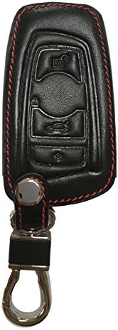BMW Genuine Key Case – Genuine Leather Fob 1 2/3/F30 °F31 Touring Estate Gran Turismo Coupe 5 °F10 6 Series Coupe F13 7 Series X3 °F25 x4 °F26 – Case of 4 Key Cover – Key Fob Case