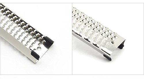 Stainless Steel Grater, Cheese, Lemon, Ginger & Potato Zester with Plastic Cover