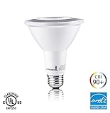 Hyperikon PAR30 LED Bulb Dimmable, 12W (65W Equivalent), 2700K (Warm White), CRI 90+, Flood Light Bulb, Medium Base (E26), UL-Listed & ENERGY STAR - Great for Living Room, Dining Room, Outside