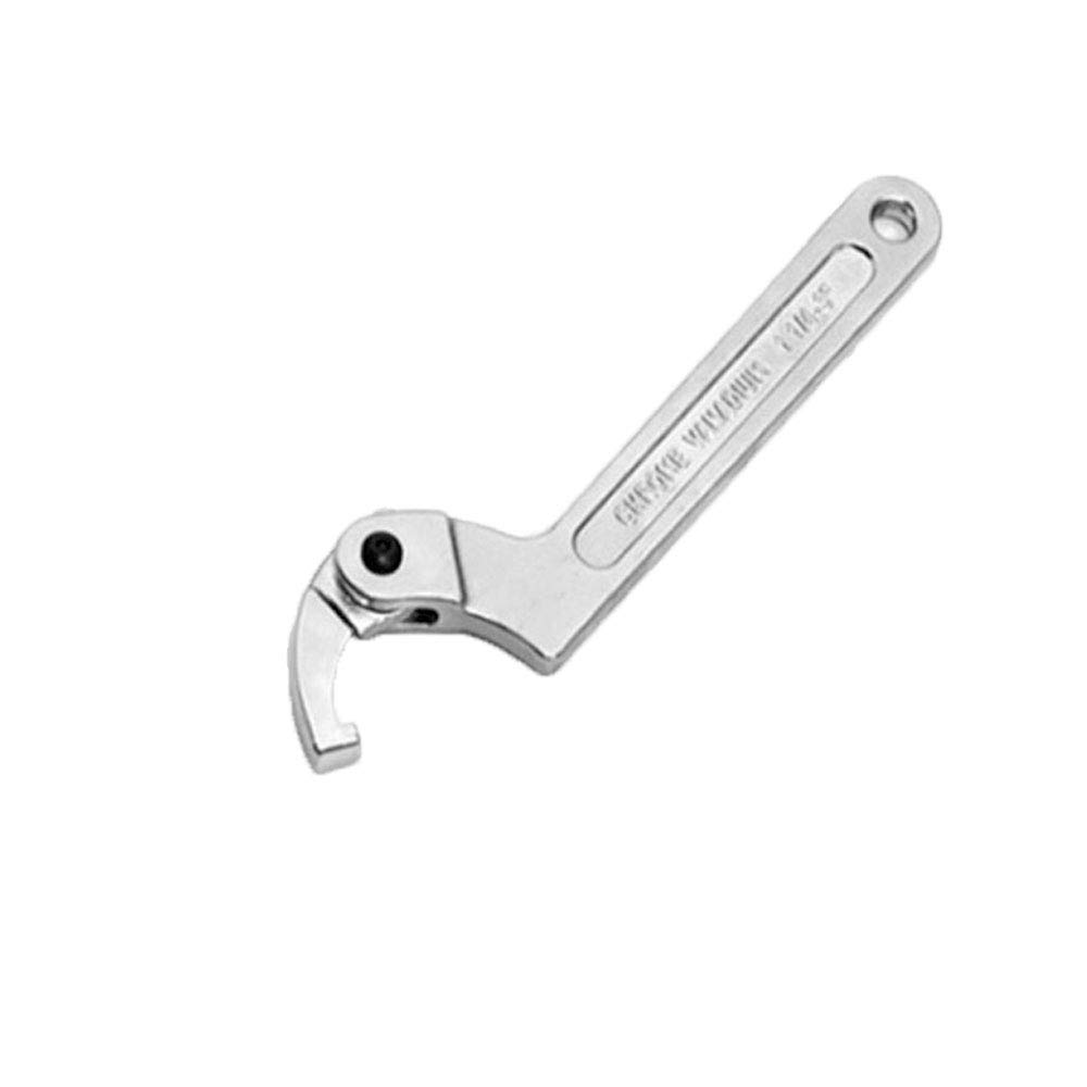 GOZAR Chrome Vanadium Adjustable Hook Wrench C Spanner Tool 19-51mm 32-76mm 51-120mm - Square head 2