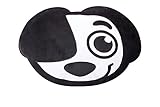 The Shrunks Sunny Plush Pillow, Black/White