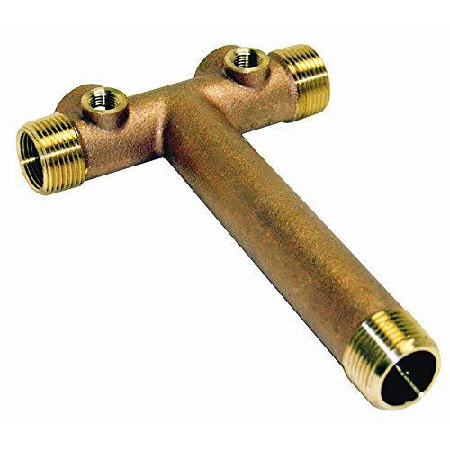 ProPlumber SOLID BRASS TANK TEES, 1 IN. X 10 IN. CENTRE END PPTC10NL