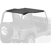Bestop Strapless Safari Bikini 5252915 for Jeep Wrangler YJ 1992-1995 | Fits Jeep Wrangler YJ, 1992-1995, Black Denim, Requires 51209-01 channel, 3-Year Warranty
