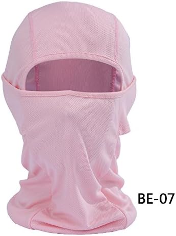 The cool silk Breathable diplopore Face Mask Dust-proof Windproof Multifunctional Sports cap Motorcycle Bicycle Bike Mask for Cycling,Camping, Climbing, Fishing, Hunting, Motorcycling (Pink)