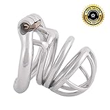 TERNENCE Stainless Steel Male Chastity Device Ergonomic Design Male Adult Game Sex Toy (45mm M Size)