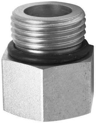 Parker 6-1/4 F5OG-S SAE Adapter 9/16-18 ORB Male X 1/4 NPTF Female STL