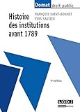 HISTOIRE DES INSTITUTIONS AVANT 1789 - 5ÈME ÉDITION (PRÉCIS DOMAT) by 