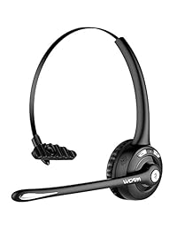 Mpow Pro Trucker Auriculares Bluetooth teléfono celular auriculares con micrófono auriculares inalámbricos, oficina, sobre la cabeza auriculares, en oreja Auriculares Bluetooth de coche para teléfono celular, Skype, conductor de camión, centro de llamadas