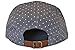 Skyed Apparel 5 Panel Blue Polka Dot Camper Cap Hat Collection with Genuine Leather Strap