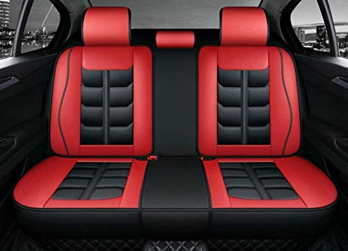 Lederen bekleding, Universal Car Seat Covers Set, Waterdicht voorstoelen en achterbank complete set for de auto… - Image 3