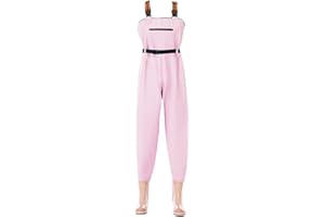 Aikelai PVC Insulated Chest Waders for Women/Girl,Waterproof Duck Hunting Fishing Waders,Womens Fishing Wader with Boots