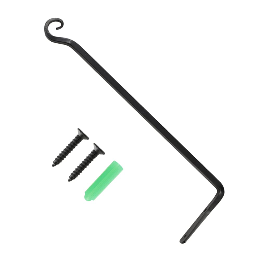 Happyyami Wall Hook Plant Hanging Bracket Hanging Plants Bracket Wall Planter Hooks Hangers Decorative Plant Hanger for Fence Trees Wind Chimes Lantern Bird Feeder