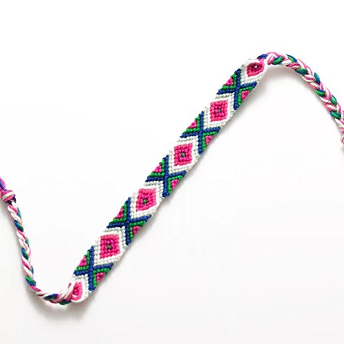 Rimobul Nepal Woven Friendship Bracelets - 12 pack