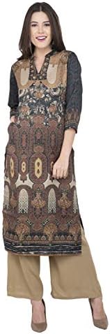 Lagi Women Designer Straight Viscose Pashmina Woolen krurta Kurti top Tunic Ethnic wear