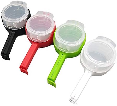 kutrer 4 Pieces Sealing Pour Food Clip Sealing Pour Food Clip Snack Bag Granule Food Storage Sealing Clip