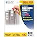 C-Line Self-Adhesive Ring Binder Label Holders, Top Load, 1-3/4 x 3-1/4, Clear, 12/Pack