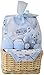 Big Oshi Baby Essentials 9-Piece Layette Basket Gift Set, Blue, 0-6 Months