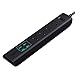 AUKEY Power Strip with 4 USB Ports and 4 Outlets & 5ft Power Cord for Smartphone, Laptop, Tablet, Lamp and More - Black
