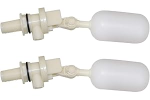 ABUSTLE PIG 1/2 Inch Float Ball Valve,Water Float Valve for Automatic Livestock Waterer Bowl, Horse Goat Dog Water Trough,Pool, Aquariums(2 pack)