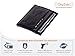 Dwellbee Leather Slim Front Pocket Credit Card Wallet with RFID Blocking Protection (Buffalo Leather, Black)