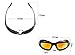 Zabarsii Polarized Sunglasses, Bulletproof CS, Tactical Goggles, Field Motorcycle,Windproof Mirror,Fit for Male or Female Black