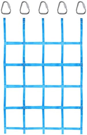 Onev Ft クライミングネット クライミングカーゴネット レーニング ロープ はしご 耐荷重250kg 縄ばしご 子供 はしご 子供遊び 登山 登り用 スポーツ練習 遊び道具 アウトドア 子供ノットロープ クライミングロープ 耐衝撃性 頑丈 青色 Sloth Gr Jp