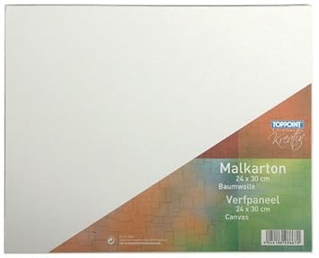 10x Malkarton 24x30cm Malpappe