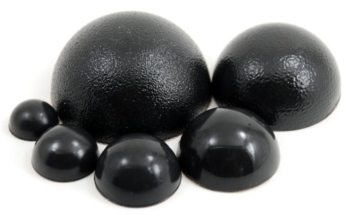 3/4" Sorbothane Hemisphere Rubber Bumper Non-skid Feet with Adhesive 70 Durometer - 16-pack