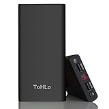 ToHLo 20000mAh LED Display 4.2A Output 2 Port Portable Power Bank Battery Charger External Battery Pack for iPhone iPad Samsung Galaxy and Tablet