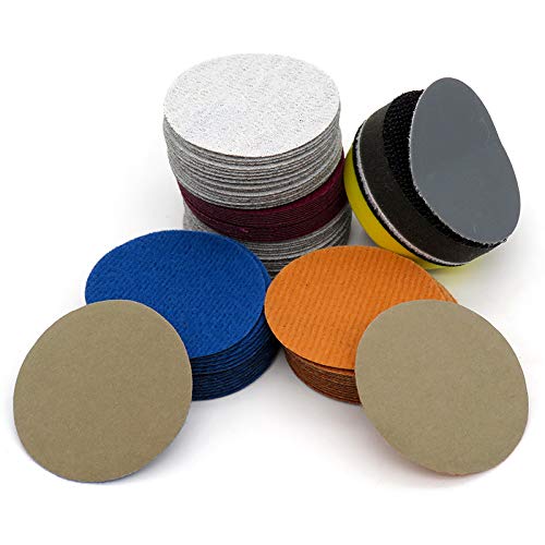Hook and Loop Discs SUPERTOOL 4000# 2 Inch Polishing Sander Pads, Wet/Dry Hook and Loop Sanding Discs with 50mm Velcro Type Backing Pads - Total 10 Discs
