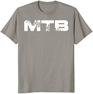 Mens MTB T-Shirt for Cycling, Downhill and Mountain Bike Fans 2XL Slate