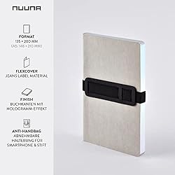 Nuuna Notebook A5 | Voyager M - Grey | Dotted | 3.5