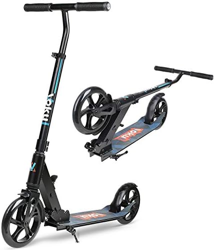 Vokul Foldable 2 Big Wheel City Urban Scooter with Adjustable Height/Kick Stand, Up to 100kg / 15.74st