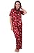 Del Rossa Women's Satin Pajamas, Chinese Inspired Pj Set