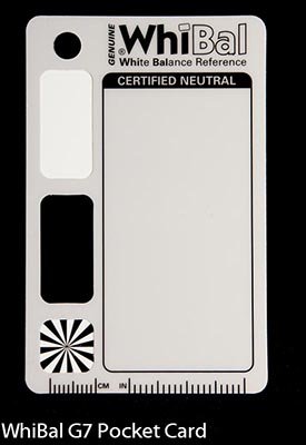 WhiBal G7 White Balance Pocket Card